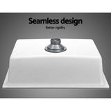 Granite stone laundry sink, white single bowl 61x47cm