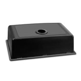 Granite stone laundry sink, black single bowl 79x46cm