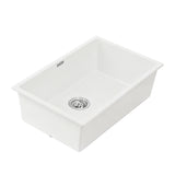 Granite stone kitchen sink, white single bowl 70x45cm