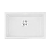 Granite stone kitchen sink, white single bowl 70x45cm