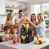 Dimension diagram of the slushie machine, 38 x 21.5 x 44 cm