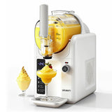 White 2 L bench top slushie machine and ice cream maker
