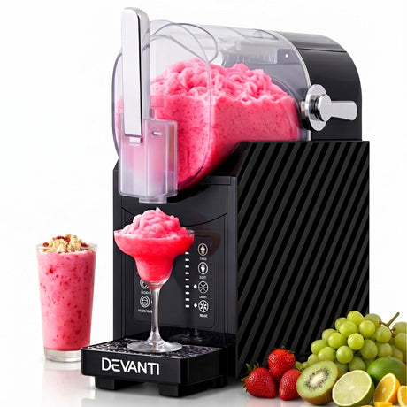 Slushie machine making a milkshake in the 1.8 L tank