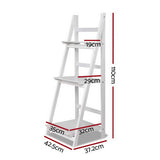 Artiss ZANE White 3-Tier Corner Shelf
