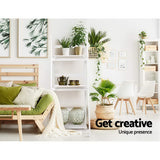 Artiss ZANE White 3-Tier Corner Shelf