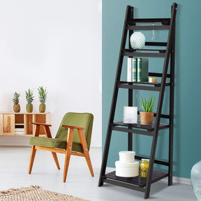 Wadebridge coffee 5 tier corner ladder shelf