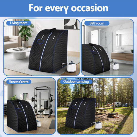 Dimension diagram for the 88 x 77 x 100 cm portable steam sauna tent