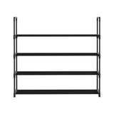 Artiss 4-Tier 16-Pair Stackable Black Shoe Rack — Innovative Design — Allure Home Collections