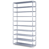 Artiss 10-Tier Stackable Grey Shoe Rack Cabinet — Sturdy, Organised — Allure Home Collections