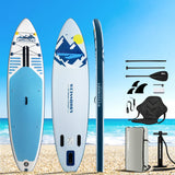 Inflatable Stand Up Paddle Board and Kayak, 10.6ft Blue, view 7
