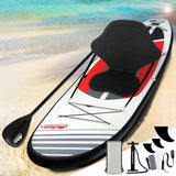 Inflatable Stand Up Paddle Board and Kayak, 11ft Black