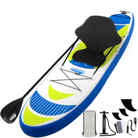 Inflatable Stand Up Paddle Board and Kayak, 11ft Yellow