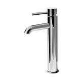 Tall Round Bathroom Basin Mixer Tap Chrome