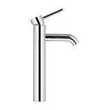 Tall Round Bathroom Basin Mixer Tap Chrome