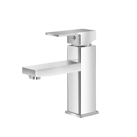 Square Bathroom Basin Mixer Tap Chrome