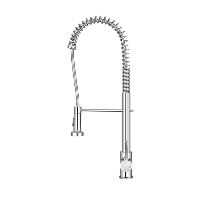 Pull Out Kitchen Mixer Tap Tall Gooseneck Chrome