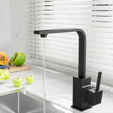 Gooseneck Kitchen Mixer Tap, Matte Black