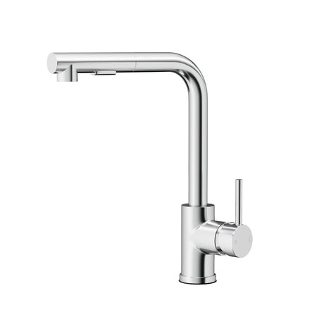 Pull Out Kitchen Mixer Tap Rectangle Spout Chrome