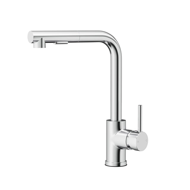 Pull Out Kitchen Mixer Tap Rectangle Spout Chrome