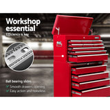 Muker Tool Chest, 14 Drawer, Red