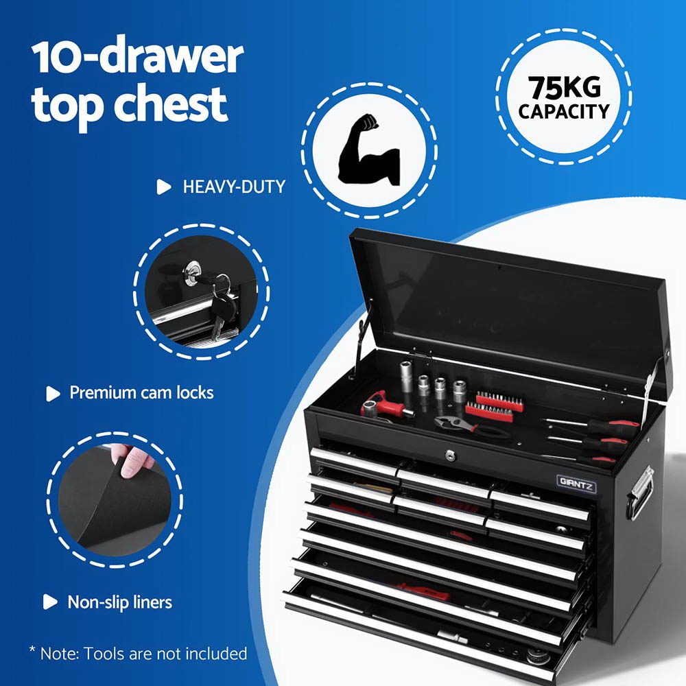 15 Drawer Tool Chest and Trolley Black