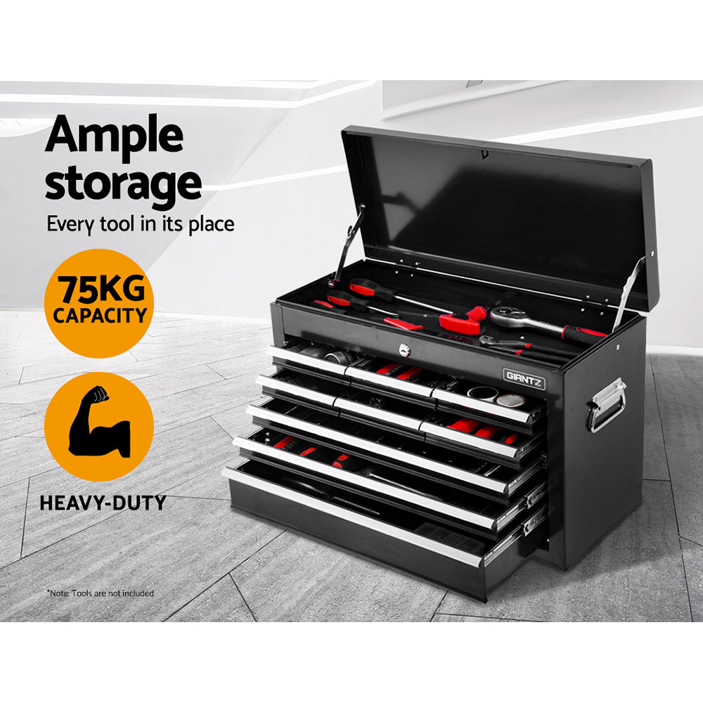 15 Drawer Tool Chest and Trolley Combo Black