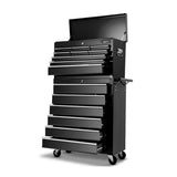 15 Drawer Tool Chest and Trolley Combo Black