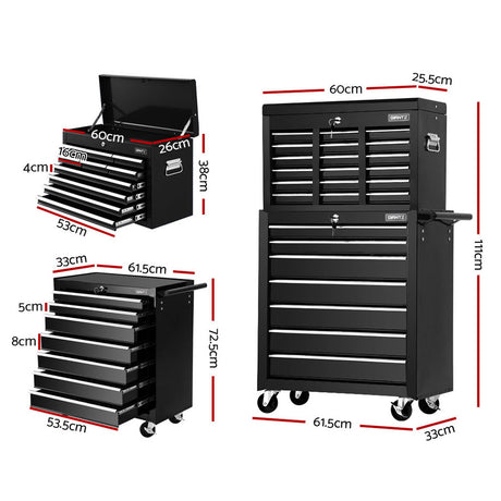 Aysgarth Tool Chest, 17 Drawer
