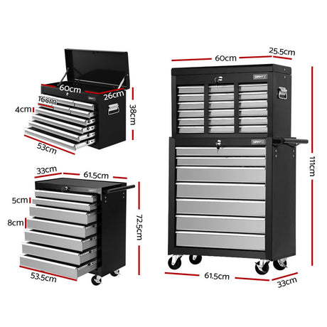 Aysgarth Tool Chest, 17 Drawer
