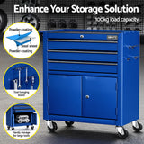 Cynon Tool Chest, 3 Drawer, Steel, Grey