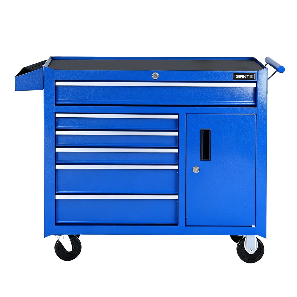 Pontypridd Tool Chest Trolley, 6 Drawer, Steel