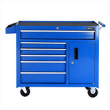 Pontypridd Tool Chest Trolley, 6 Drawer, Steel
