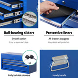 Clapham Tool Chest and Trolley, 7 Drawer, Blue