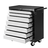 Horton Tool Trolley, 7 Drawer, Grey