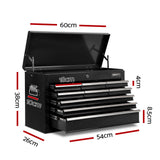 Sedbergh Tool Chest, 9 Drawer, Black