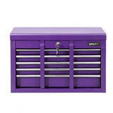 Longridge Tool Cabinet Chest, 9 Drawer, Steel, Purple