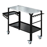 Mobile Welding Table Cart with Tool Storage 130kg Black