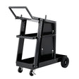 Steel welding trolley cart for MIG TIG and plasma welders black