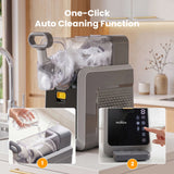 Side view of the grey compressor slushie machine