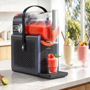 Black and blue 2 L countertop slushie machine