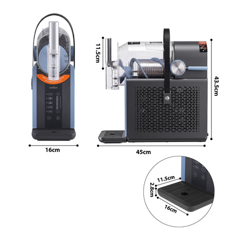 Touch key control panel with five drink presets