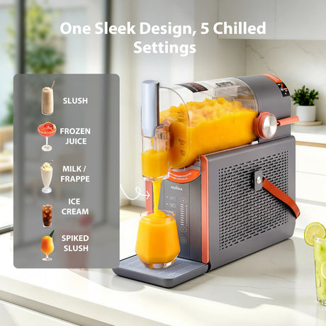 Detachable locking drink vessel lifted from the machine