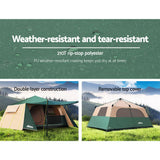 Weisshorn Instant Up Camping Tent, 4-5 Person, Pop Up Dome, Hiking Beach