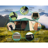 Weisshorn Instant Up Camping Tent, 4-5 Person, Pop Up Dome, Hiking Beach
