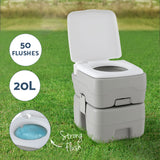 Weisshorn Portable Camping Toilet and Shower Tent, 20L, Outdoor Privacy Shelter
