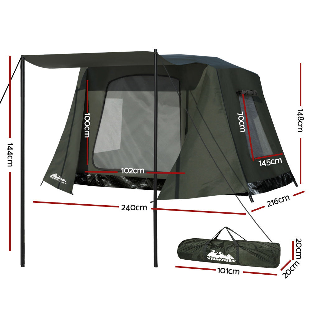 Weisshorn Instant Up Camping Tent, 2-3 Person, Hiking Shelter