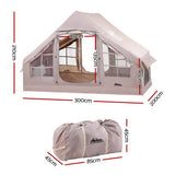 Villarrica Inflatable Beach Tent, 6 Person, Brown