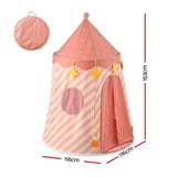 Keezi Kids Play Tent with Star Lights, Window and Carry Bag, 116x153cm