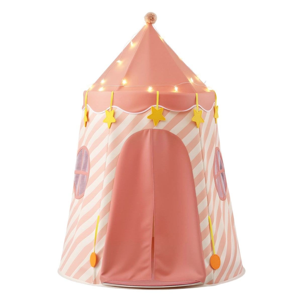 Keezi Kids Play Tent with Star Lights, Window and Carry Bag, 116x153cm