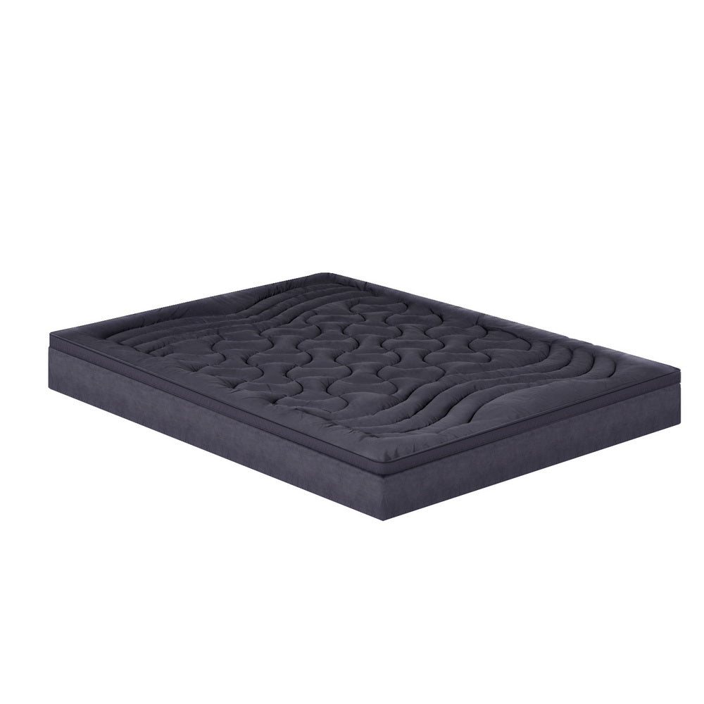 Giselle Bedding 3-Zone Pillowtop Mattress Topper — Baffle Box, Air Vents — Allure Home Collections